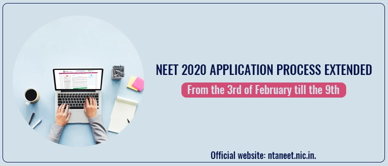 NEET 2020 application process extended