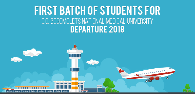 Succesfull Departure of O.O.Bogomolets National Medical University, first Batch- 2018
